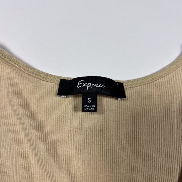 Vintage Y2K Express Gold Sequin Tank Top - Picture 3 of 4